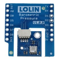 센서 모듈 부품 lolin (wemos) d1 mini hp303b i2c 디지털 압력 센서 모듈 dps310 호환 용 기압 실드 v1.0.0, 없음