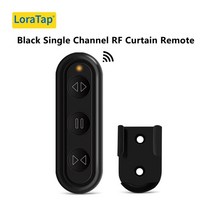 Tuya-스마트 라이프 커튼 스위치 롤링 블라인드 엔진 롤러 셔터 RF 및 WiFi 연결, Black Remote