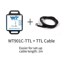 WitMotion-WT901C 9 축 진동 경사계 MPU9250 고 안정성 가속 + 자이로 각도 (XY 0.05 ° 정확도) 디지털, 03 WT901CTTL Data Cable