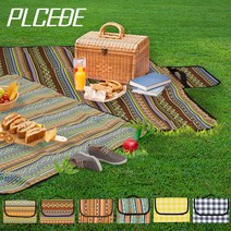 감성 캠핑 매트 야외 휴대용 방수 피크닉 돗자리, 04) 일체형 포켓 돗자리, 브라운