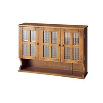 식탁위수납 미니 원목 그릇장 찻장 양념수납장, C타입(3문+소형+브라운컬러)