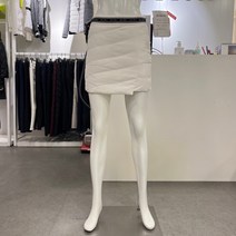 엘르골프 [2001안양점] 사선퀄팅 밑단 언발절개 포인트 덕다운 큐롯