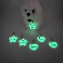 강아지 인식표 키링 야광 고양이 이름표 애견 네임택, 여아