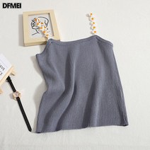 DFMEI 민소매 스판 나시 니트 나시녀