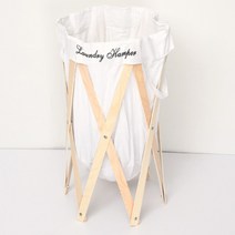 아이방장난감정리함 우드감성보관함 접이식바구니, HBBㅣ화이트