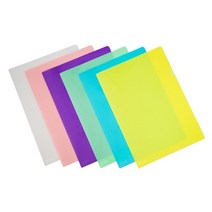 E18 PP 클리어파일 포켓 서류 문서보관 칼라 파일 홀더 화일 케이스 A4 10개, 노랑