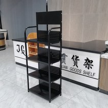 상품 진열대 철제 매대 매장 스탠드 마켓 매장용 상품진열대 편의점 마트 랙 진열장 가게 렉, 22 블랙 백 55 30 140 4층