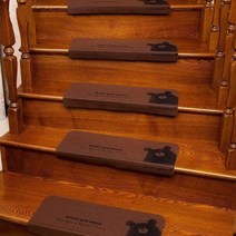 계단미끄럼방지패드 10pcs 안전 논슬립 테이프 카페트, 커피(기하학적)