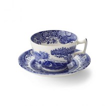 Spode 스포드 블루 이탈리안 찻잔 소서 세트