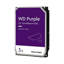 WD SG CCTV 녹화기 전용 하드디스크 Purple HDD 무상 AS 3년 정품, 웨스턴디지털 퍼플, 3TB