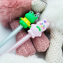 무뚝뚝 토끼와 즐거운 개구리 볼펜 어린이 펜슬대학생볼펜 귀여운볼펜 선물용볼펜 어린이볼펜 중학생볼펜 직장인볼펜 초등학생볼펜 고등학생볼펜 수능볼펜 가벼운볼펜, 2.무뚝뚝한토끼