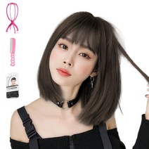 가발위드 러브딥블루 통가발 + 가발걸이 + 가발전용빗 + 가발망세트, 1세트, 콜드브라운