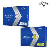 캘러웨이 2023 ERC 소프트 트리플트랙 골프공 캘러웨이코리아, 옐로우