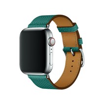 루아러블 애플워치호환 싱글투어 앱송 가죽 밴드 스트랩, 민트블루