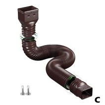 우수 받이 선홈통 유공관 Downspout 익스텐더 개폐식 빗물 받이 배수 파이프 주둥이 확장 편안한 샤워, 03 C