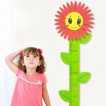벽부착식 키재기 스티커 유아용품 벽걸이차트 유아체육 만들기교구 성장스티커 성장클리닉 초등학생선물 우리아이예상키 성장판검사