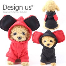 무료배송강아지옷 애견의류 후드티, [on] 미키후드-레드 M