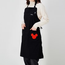 에스앤씨(SNC) 디즈니_성인 기본 앞치마[미키], 블랙