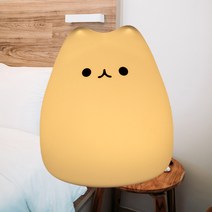 톰슨빌 실리콘 고양이 무선 취침등 특이한 LED 무드등, 파파