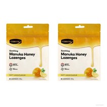 콤비타 Comvita Manuka Honey Lozenges Propolis 마누카 허니 프로폴리스 사탕 레몬&허니 40개입 180g 2팩, 2개