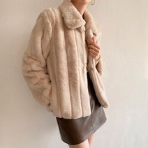 카라넥 밍크 에코퍼 자켓 M10232