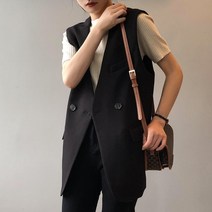 정장 조끼 여 봄 영롱 민소매 정장 조끼 코트 루즈핏 조끼