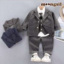 몽실이 핀스트라이프 정장 4pcs 세트