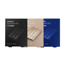 삼성전자 정품 포터블 외장 SSD T7 실드 shield+전자파차단스티커증정, 1TB, 베이지