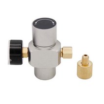 co2레귤레이터 분배기 레귤레이터 이탄 기본 미니 Co2 레귤레이터 0-30 psi 3/8-24UNF, 한개옵션0