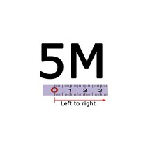 자기 접착 테이프 측정 미터법 0.9M-10M 연귀 트랙 측정 테이프 T-트랙 라우터 용 강철 눈금자 톱 테이블 목공 도구, 5M-LTR