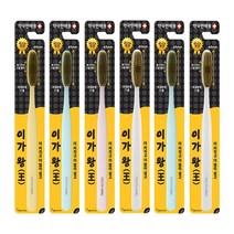 이가왕 5열 금나노 칫솔 랜덤발송, 6개, 1개입