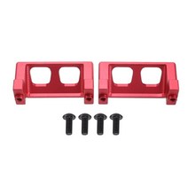 트랙사스서밋 7037 Traxxas 슬래시 E-레보 서미트 RC 자동차 업그레이드 부품 액세서리 용 2Pcs 금속 스티어링 서보 가드 1/16, [01] Red, [01] Red