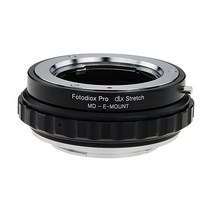 Fotodiox DLX 스트레치 렌즈 마운트 어댑터 Minolta Rokkor SR/MD/MC SLR 소니 알파 E마운트 미러리스 카메라 바디 매크로 초점 헬리코이드 및 마그네틱