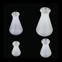 50ml 100ml 250ml 500ml 플라스틱 원추형 플라스크 좁은 목 삼각 화학 생물 실험실 장비