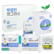 투명한 캣그라스 수경재배세트, 알약 캣닢 (6캡슐)