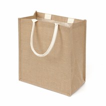 탄탄한 린넨 소재 손잡이 가방(32x36cm) 내부 생활방수 선물 쇼핑백 보조가방 에코백