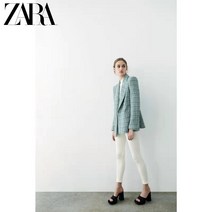 ZARA 자라 더블 브레스트 스트럭처 트위드 자켓