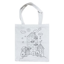 신밧드몰 컬러링 에코백 이웃 - 에코백 만들기 패브릭마카 패브릭아트 그리기에코백 DIY 집콕놀이