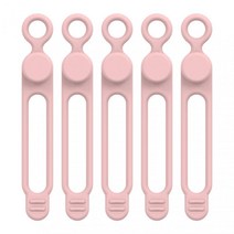 포장된 데이터 케이블 보관 케이블 정리 보관 버클 와이어 번들링 가정용 정리 끈 보관 클립, 04, 5개