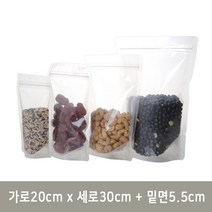 진공 지퍼스탠드 봉투 투명(5종) /칵테일봉투/투명지퍼백/육수팩/견과류포장/투명파우치/육수저장팩, 20x30, 100장