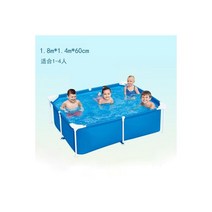 초대형 수영장 두꺼운 가족 물 파티 바겐 야외 오그로도 액세서리 액자 풀, 1.8X1.4X0.6m