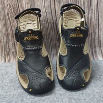 해외 무역 오리지날 싱글 테일 상품 남성 샌들 리얼 레이어 매트 소가죽 야외 스포츠 레저 bagou 비치 슈즈 큰 사이즈