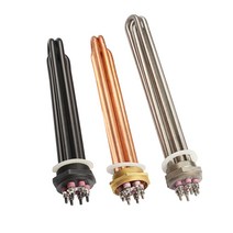 심야전기 온수보일러 사각히터 봉히터 1.52인치 3kw, DN50 연장 500mm 380V9kw