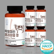 순백드림 초유 유산균 단백질 락토페린 프리미엄 정 3000mg, 10개월분, 5개, 60정