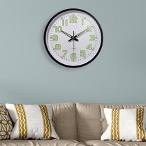 비투리빙 타임글로우 원형 야광 벽시계/거실 디자인 벽걸이시계