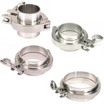 배관 부품 세트 페럴 피팅 클램프 가스켓 0.5 quot1.52 quot2.53 quot4트라이 304 스테인레스 위생 키트 커플 링 Tri-Clover Union Brew, [08] 4 inch Tri Clamp, [19] Tube OD 102mm