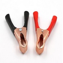 손잡이만고무 배터리집게, 랜덤 발송, 1개