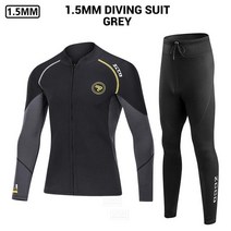 [해외] 스쿠버 다이빙 슈트 남성용 서핑 직구, 3.MT201 BK Wetsuit Men - L
