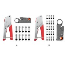 전선탈피기 전선피복기 포켓스트리퍼 동축 케이블 주름 잡기 공구 압착 집게 RG59/6 와이어 스트리퍼, 한개옵션0