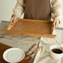 원목 사각 트레이 홈카페 디저트 나무 쟁반+659oM, 경사형, 본상품선택